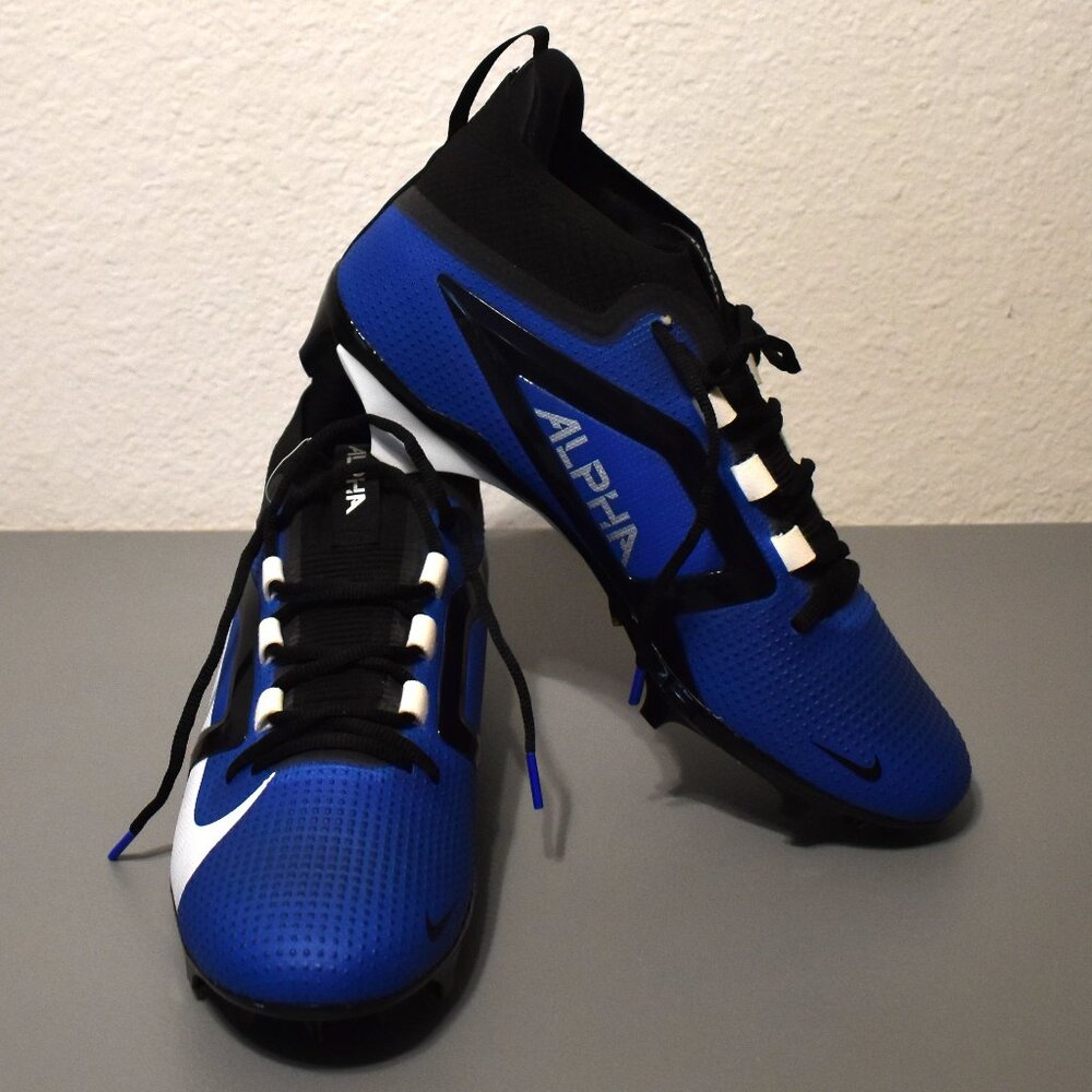 Nike Alpha Menace Elite 4 Football Cleats Mens 12 Royal Blue FD7036-400
